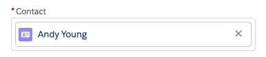 Contact insert field