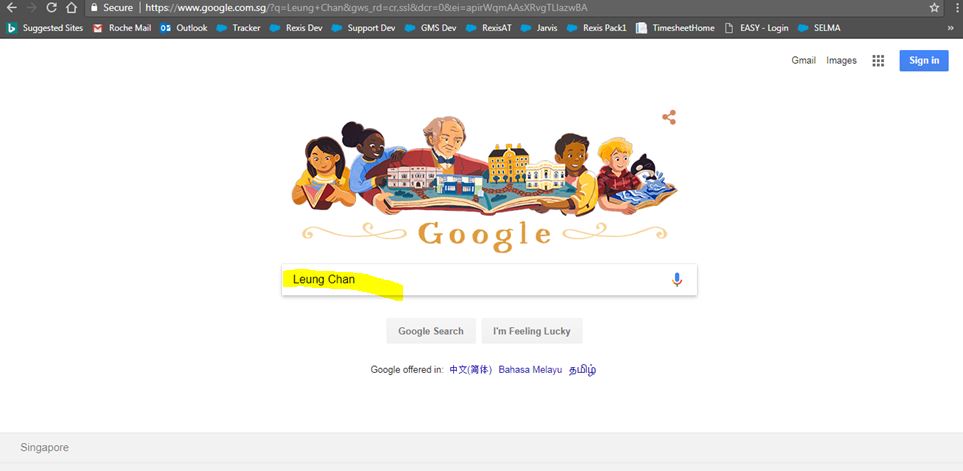Navigating to Google by clicking  on the button
