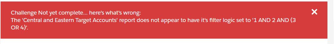 Picture of error message