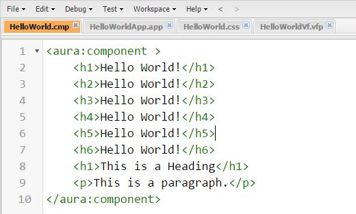 Lightning Component with HTML Headers