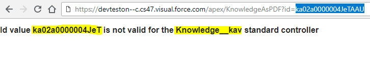 VF Page Preview with Error message
