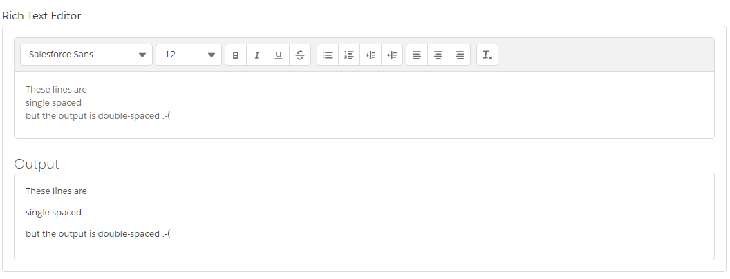 Example showing incorrect behavior