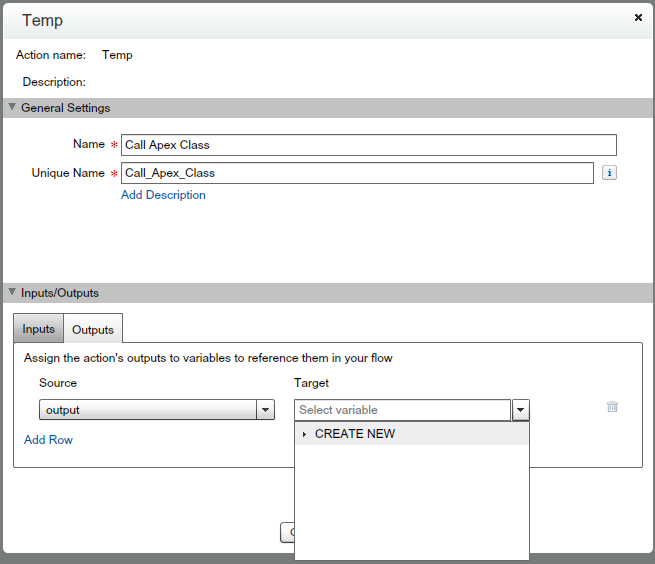 Screenshot showing I only see Create New