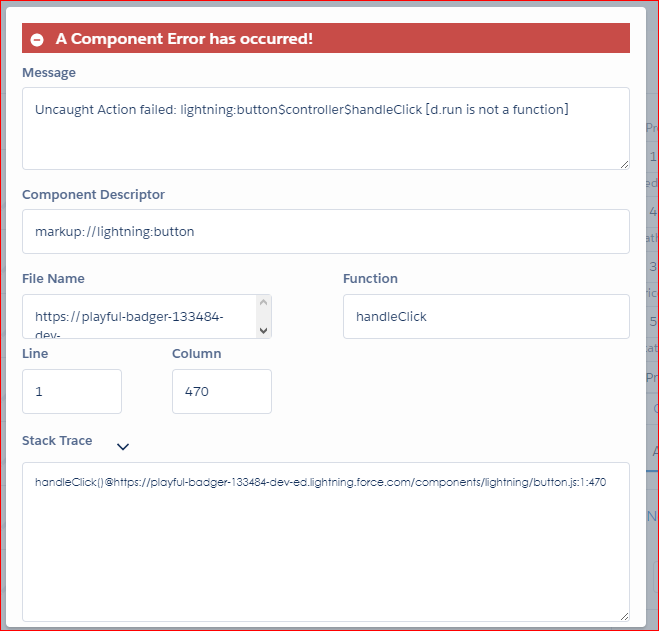 Error received once I click submit. I can't find the d.run function anywhere in the code