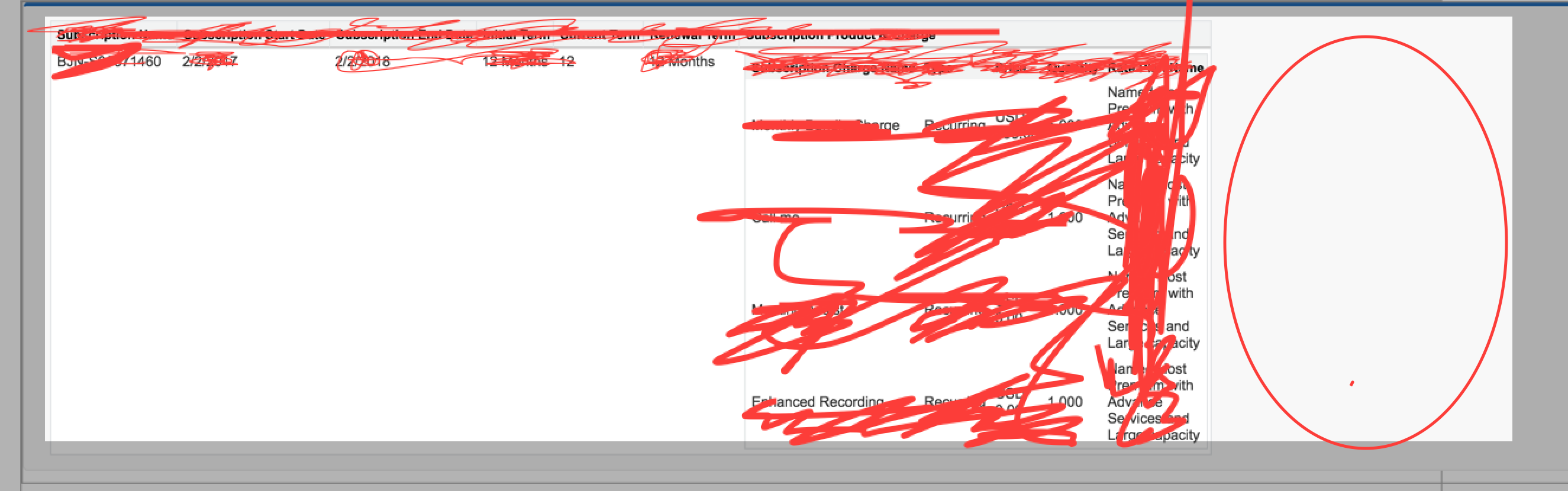 Page with extra spaces
