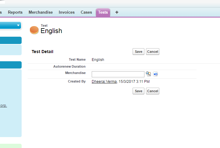 Test Object