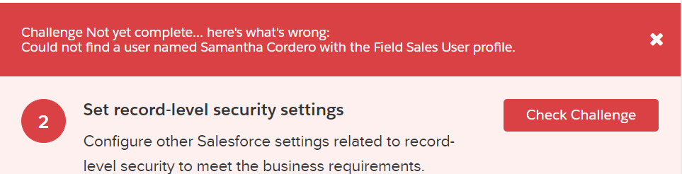 error message