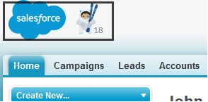 Salesforce.com Winter '18 yeti logo