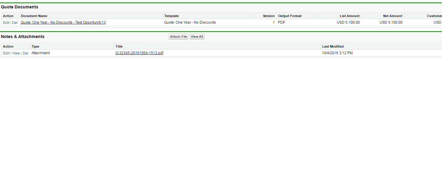 I want to represent attachment name same as the Quote document name