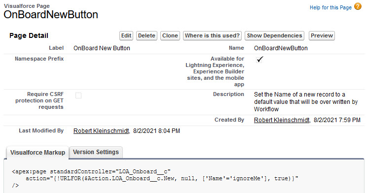 VF Page to replace the New Button
