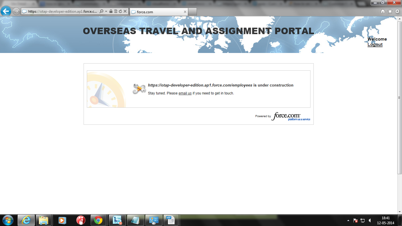 this is i am getting when login through community