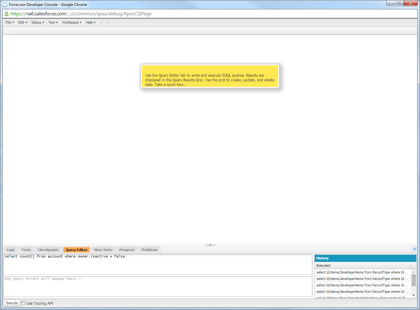 frozen inoperable dev console
