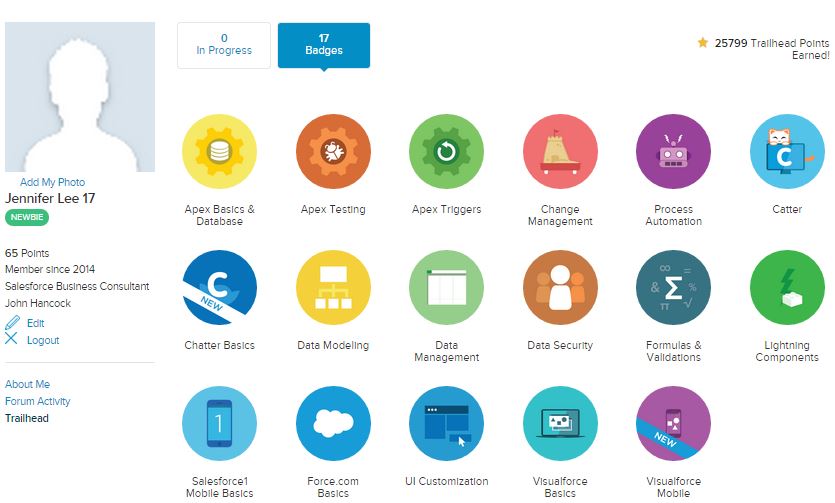 Profile only shows 17 badges