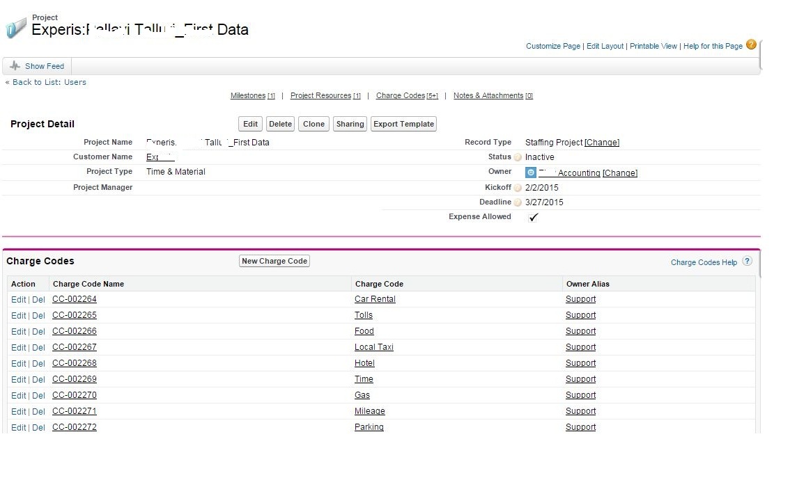 Project Record