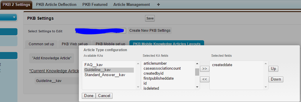 PKB Mobile Knowledge Articles Layouts