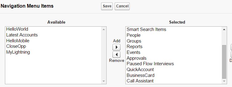 Mobile Navigation Menu