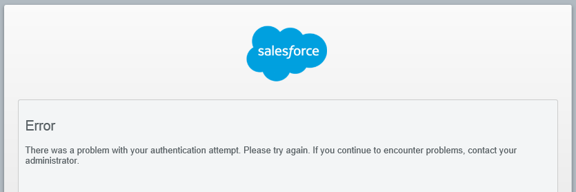 Trailhead Error with Production Login