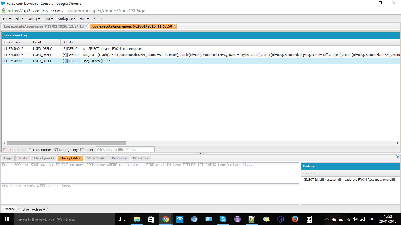 Problem on Database.Query method