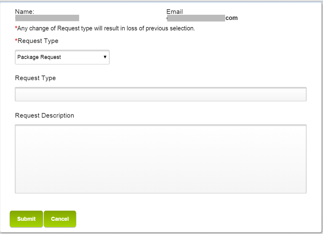 Sample Web form